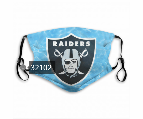 NFL 2020 Oakland Raiders #68 Dust mask with filter->nfl dust mask->Sports Accessory